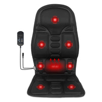1Pc Back Massager Cushion Electric Massage Car Seat Cushion Chair Pad with Heating Function 8 Vibration Modes